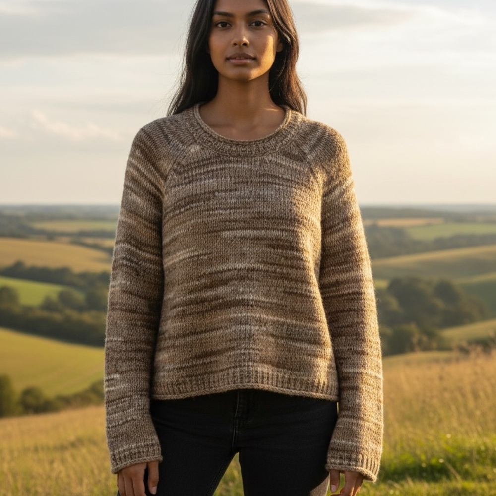 BOGO! Madewell Kersdale Space Dye Chocolate Pullover Sweater Size XS